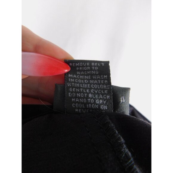 Dots Blazer Womens 2X Black Short Sleeve Ruffle Trim Satin Look Button Front - Picture 12 of 12